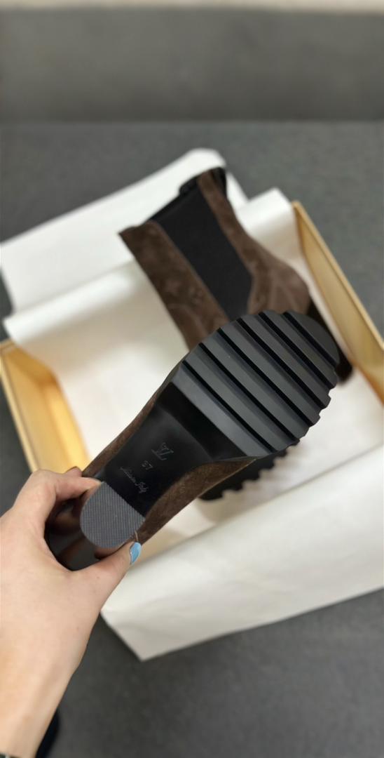 Brown LV Boots