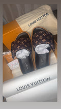 Brown LV Slippers