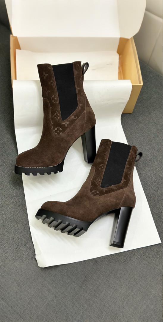 Brown LV Boots